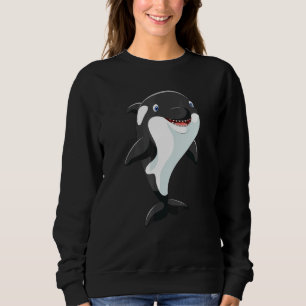 Sweatshirt Joyeux Orca I Whale I Enfants Orca Whale