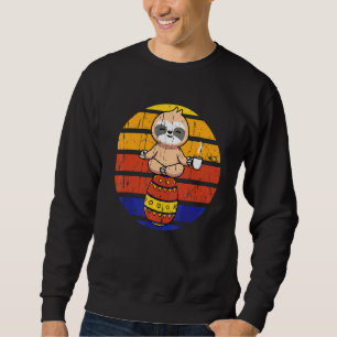 Sweatshirt Joyeux Pâques trois fentes portant Bunny Ear Sloth