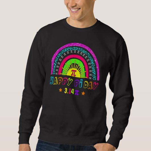 Sweatshirt Joyeux Pi Day Mathématique Maître Leopard Rain (Devant)