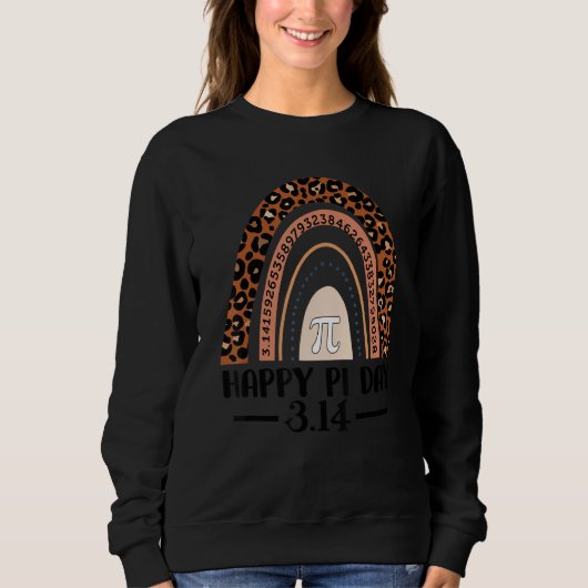 Sweatshirt Joyeux Pi Day Mathématique Maître Leopard Rain (Devant)