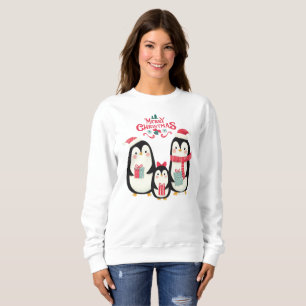 Sweatshirt Joyeux pingouins de Noël