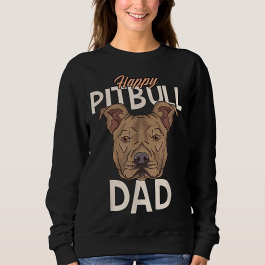 Sweatshirt Joyeux Pitbull Papa (Devant)