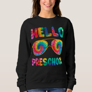 Sweatshirt Joyeux Premier Jour De L'École Bonjour Préscolaire