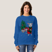 Sweatshirt joyeux rat de noël (Devant entier)