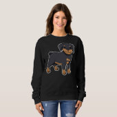 Sweatshirt Joyeux Rottweiler 34 (Devant entier)