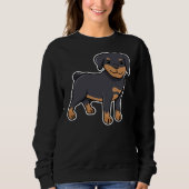 Sweatshirt Joyeux Rottweiler 34 (Devant)