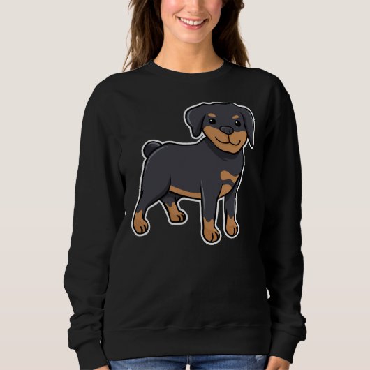 Sweatshirt Joyeux Rottweiler 34 (Devant)