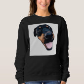 Sweatshirt Joyeux Rottweiler 35 (Devant)