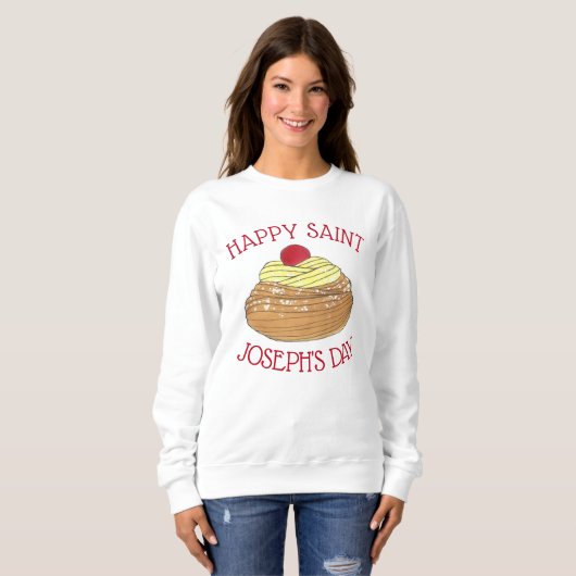 Sweatshirt Joyeux Saint Joseph's Day Pâtisserie italienne Zep (Devant entier)
