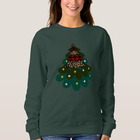 Sweatshirt Joyeux sapin de Noël (Devant)
