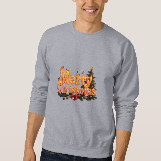 Sweatshirt Joyeux sapin de Noël (Devant)