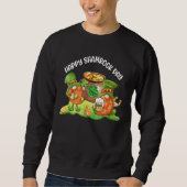 Sweatshirt Joyeux Shamrock Day St Patrick's Day Gnomes Shamro (Devant)