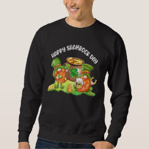 Sweatshirt Joyeux Shamrock Day St Patrick's Day Gnomes Shamro