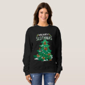 Sweatshirt Joyeux Slothmas Funny Christmas Swea (Devant entier)