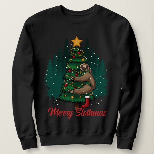 Sweatshirt Joyeux Slothmas - Noël Sloth (Design devant)
