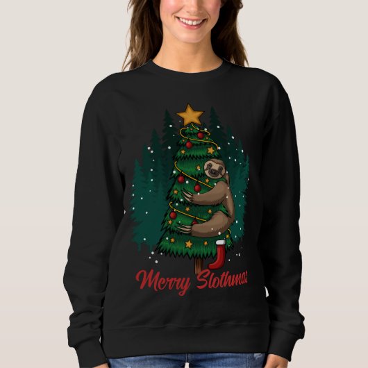 Sweatshirt Joyeux Slothmas - Noël Sloth (Devant)