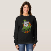 Sweatshirt Joyeux St Pat Rex Day Dinosaur St Patrick Dinosaur (Devant entier)