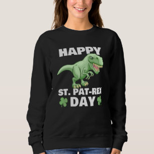 Sweatshirt Joyeux St Pat Rex Dinosaur Saint Patrick pour