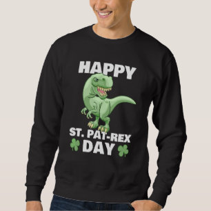 Sweatshirt Joyeux St Pat Rex Dinosaur Saint Patrick pour