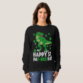 Sweatshirt Joyeux St PaT Rex Dinosaure Saint Patrick Pour (Devant entier)