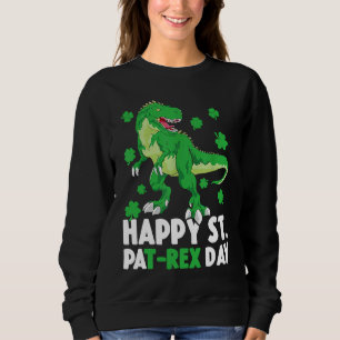 Sweatshirt Joyeux St PaT Rex Dinosaure Saint Patrick Pour