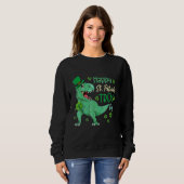 Sweatshirt Joyeux St Pat T Rex Saint Patrick's Day Dinosaur B (Devant entier)
