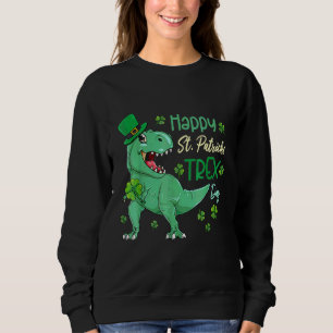 Sweatshirt Joyeux St Pat T Rex Saint Patrick's Day Dinosaur B
