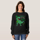 Sweatshirt Joyeux St Pat T Rex Saint Patrick's Day Dinosaur B (Devant entier)