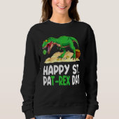 Sweatshirt Joyeux St Pat T Rex Saint Patrick's Day Dinosaur S (Devant)