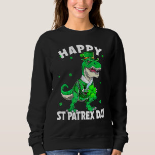Sweatshirt Joyeux St Pat Trex Day Dino Jour de la Saint Patri