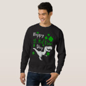 Sweatshirt Joyeux St Pat Trex Day Dinosaur St Patrick' (Devant entier)