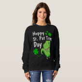 Sweatshirt Joyeux St Pat Trex Day Dinosaur St Patrick's Day (Devant entier)