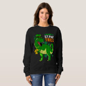 Sweatshirt Joyeux St Pat Trex Day Saint Patrick Dinosaur Garç (Devant entier)