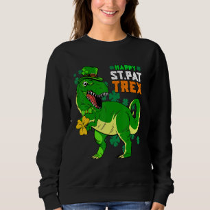 Sweatshirt Joyeux St Pat Trex Day Saint Patrick Dinosaur Garç