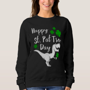 Sweatshirt Joyeux St Pat Trex Day T Shirt Dinosaur St Patrick