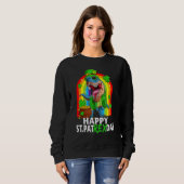 Sweatshirt Joyeux St Pat Trex Jour Dinosaur Patricks Jour Lep (Devant entier)