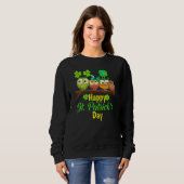 Sweatshirt Joyeux St Patrick's Day Cute Owls (Devant entier)