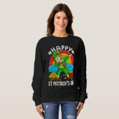 Sweatshirt Joyeux St Patrick's Day Leprechaun Pop It Rainbow (Devant entier)