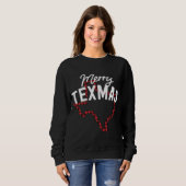 Sweatshirt Joyeux Texmas Southern Texas Christmas State Buffl (Devant entier)