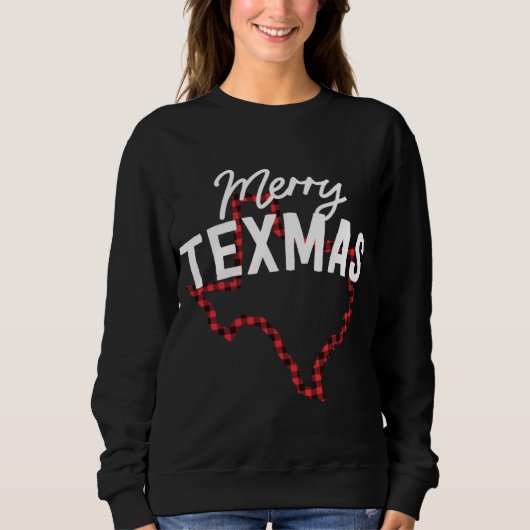 Sweatshirt Joyeux Texmas Southern Texas Christmas State Buffl (Devant)