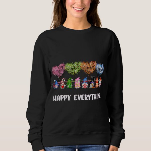 Sweatshirt Joyeux Tout Gnomes Toutes Les Saisons Toute L'Anné (Devant)