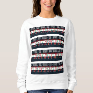 Sweatshirt Joyeux tricot de Noël
