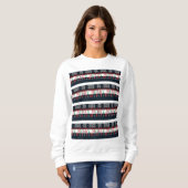 Sweatshirt Joyeux tricot de Noël (Devant entier)