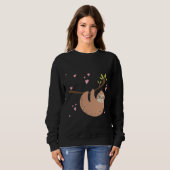 Sweatshirt Joyeux Valentines Day Sloth Hearts (Devant entier)