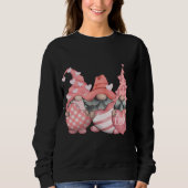 Sweatshirt Joyeux Valentines Jour Gnome Couple Correspondant (Devant)