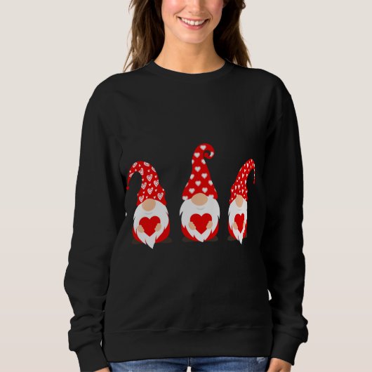 Sweatshirt Joyeux Valentines Jour Gnomes (Devant)