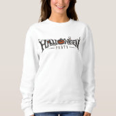 Sweatshirt Joyeux visage citrouille d'Halloween effrayant (Devant)