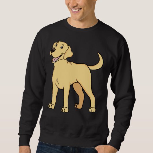 Sweatshirt Joyeux Yellow Labrador (Devant)