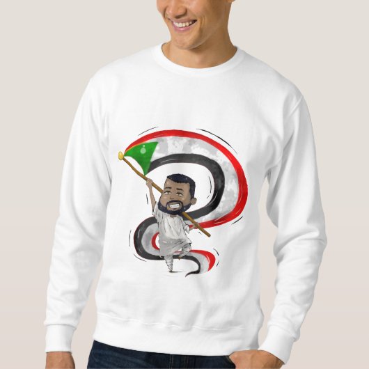 Sweatshirt Joyful Chibi with Flag (Devant)