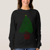 Sweatshirt Joyful Christmas Tree Text And Quote (Devant)